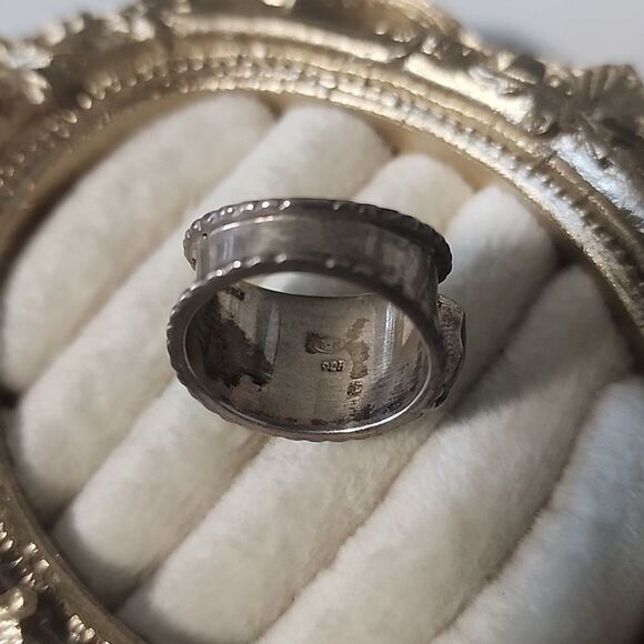 Turquoise Sterling Silver 925 Ring B+M Native American Size 8 - Picture 4 of 5